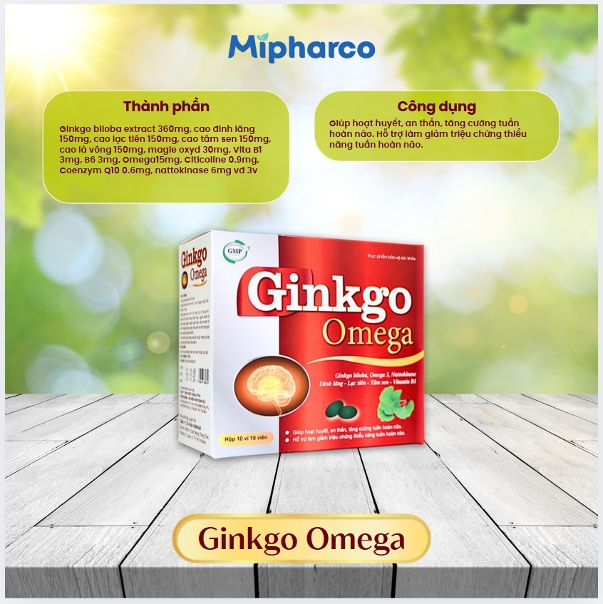 Viên uống bổ não Ginkgo Omega