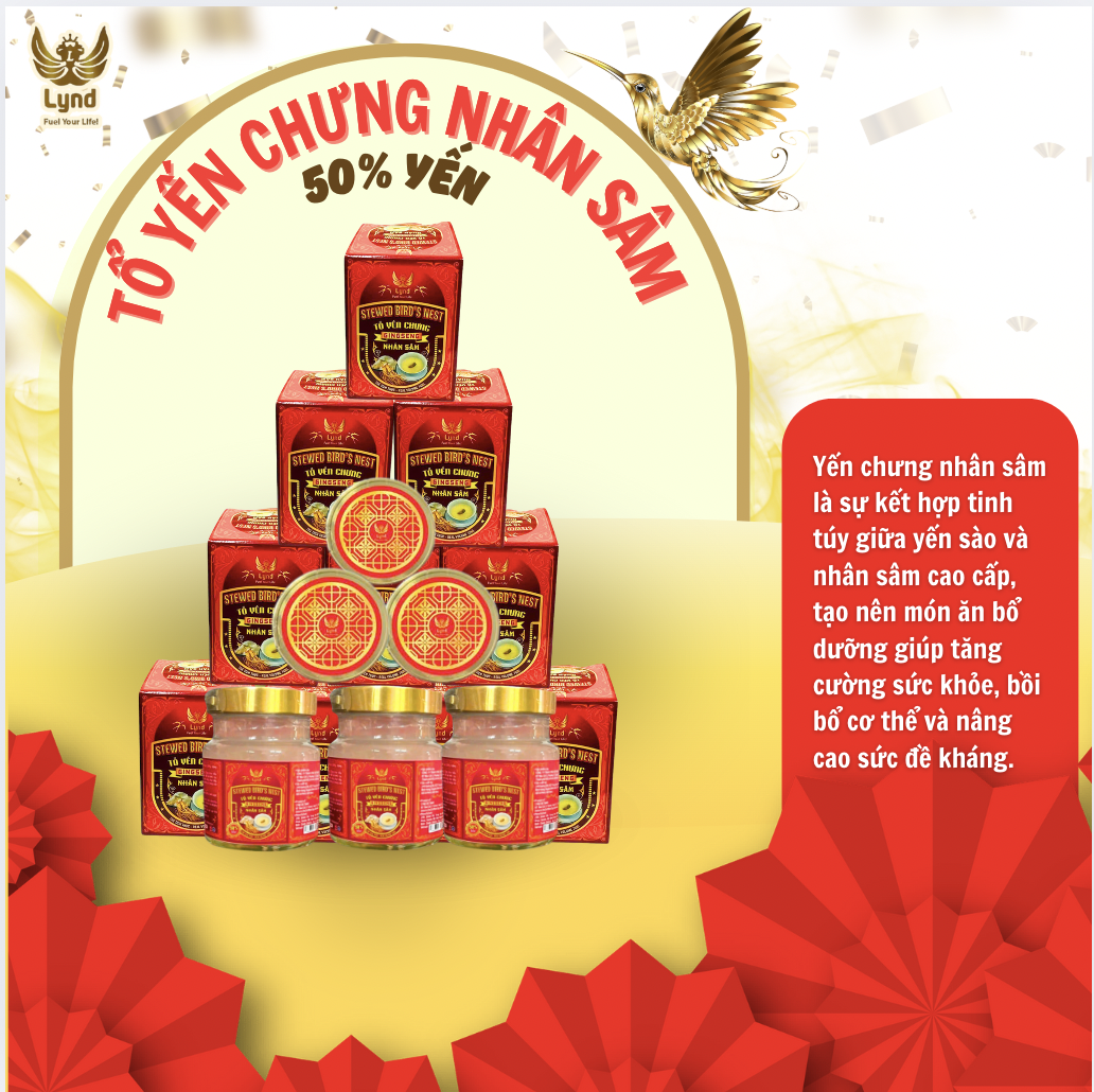 YẾN CHƯNG NHÂN SÂM (50% YẾN)-70G