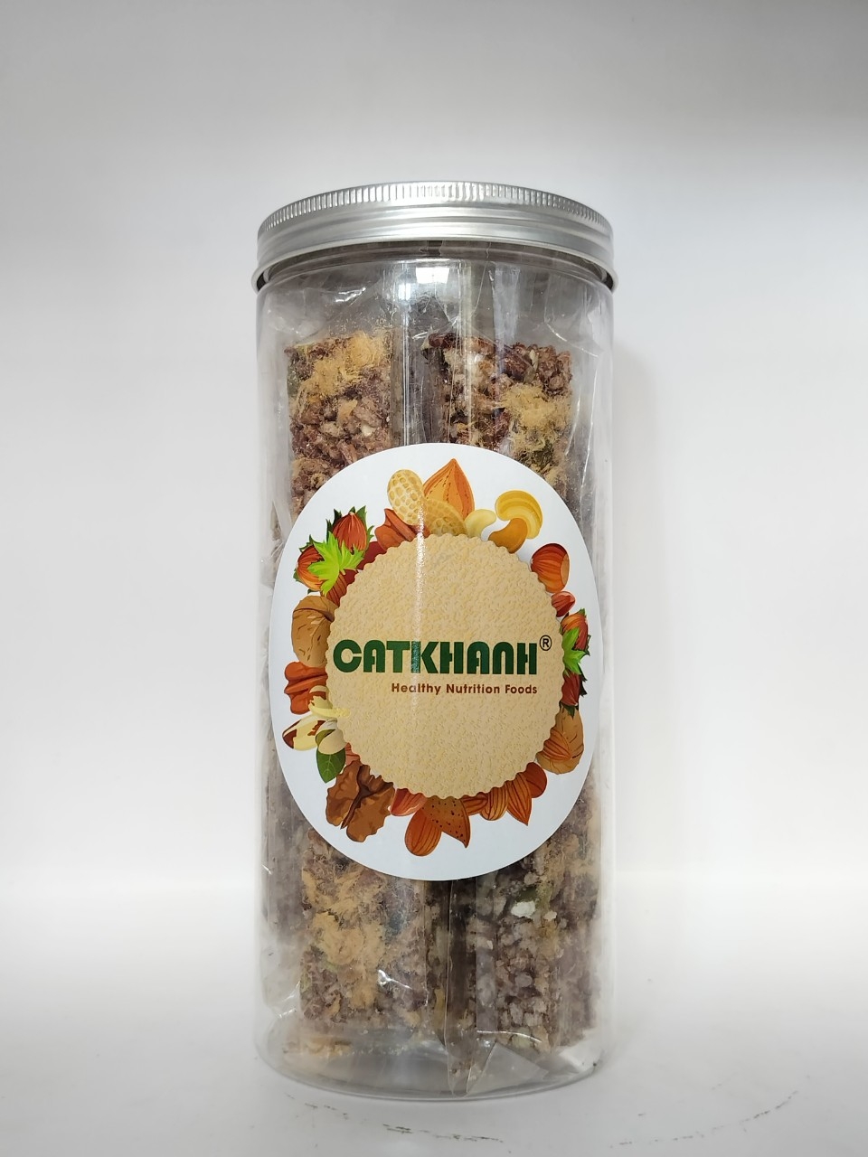 Thanh gạo lứt chà bông lon 200g
