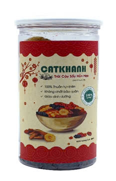 Trái cây sấy hỗn hợp lon 450g