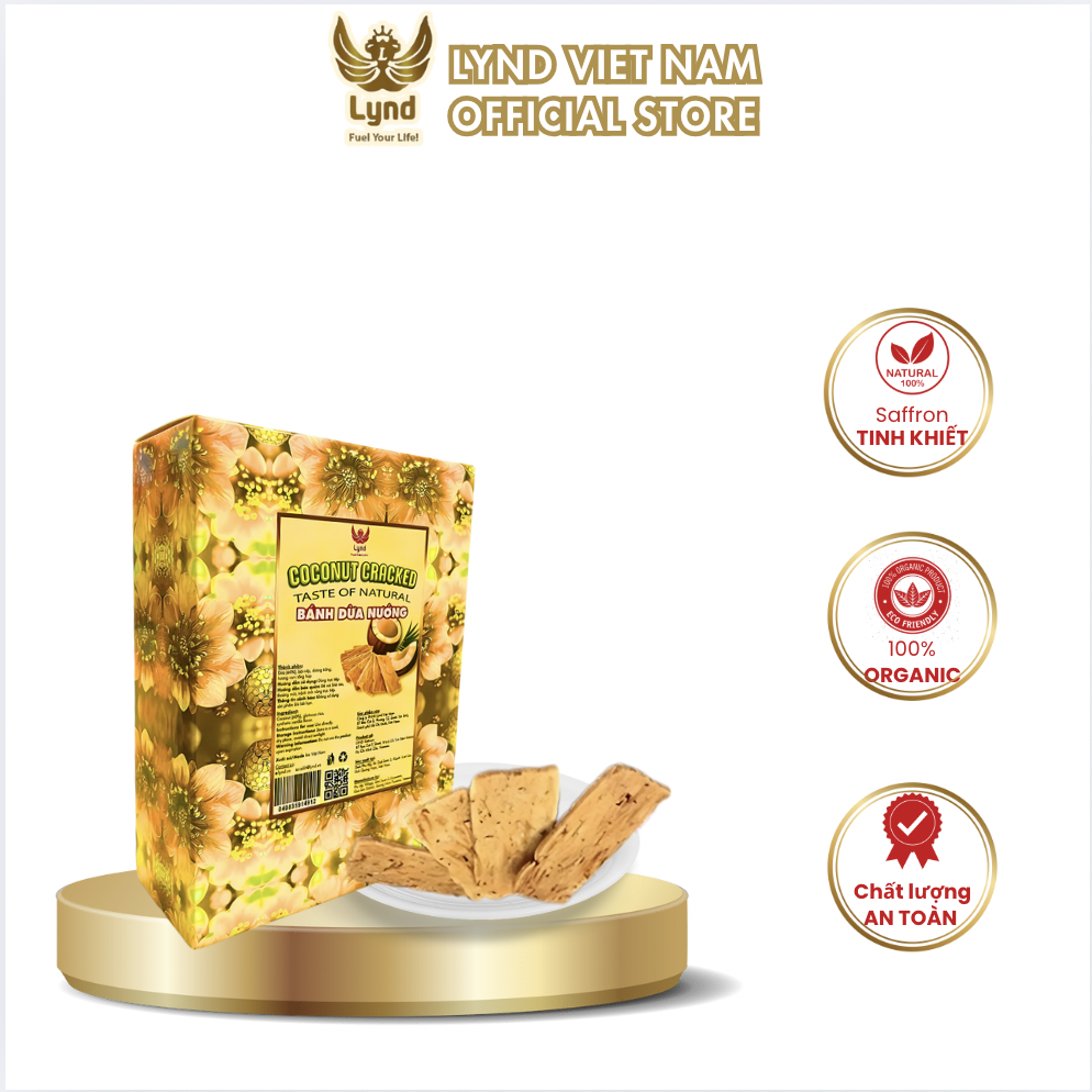 Bánh dừa nướng LYND đặc sản Quảng Nam ( COCONUT CRACKED ) 160g