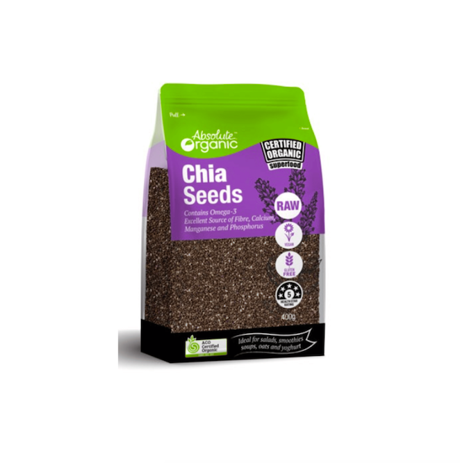 Hạt chia hữu cơ Absolute Organic túi 400g